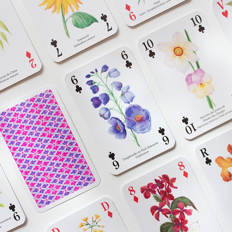 Garden Flowers Playing Card
