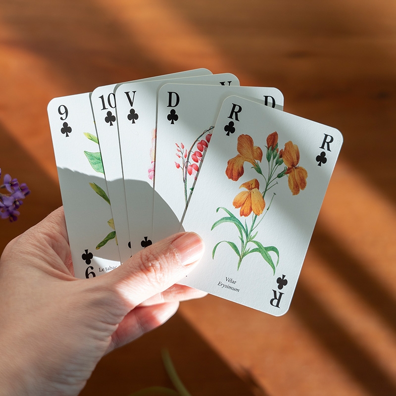 Savage Flowers Playing Card