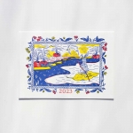 2023 New Year Card - Rowing Rabbit