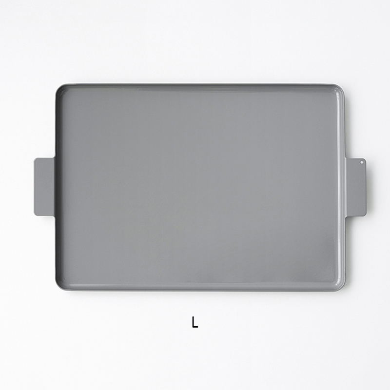 Colored Aluminum Square Tray - Valley Gray