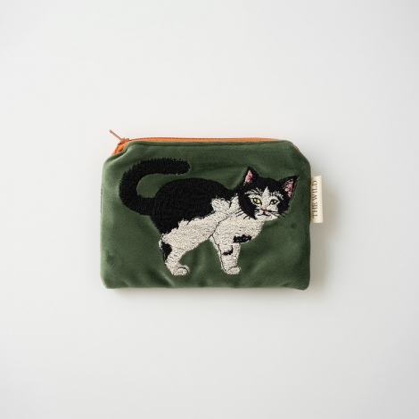 벨벳 카드 파우치 - Cow Cat