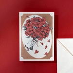 Clover Card - Red Flower