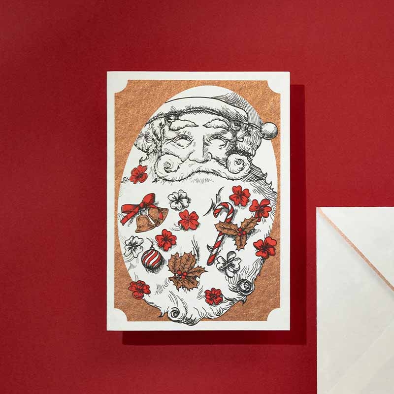 Clover Card - Santa