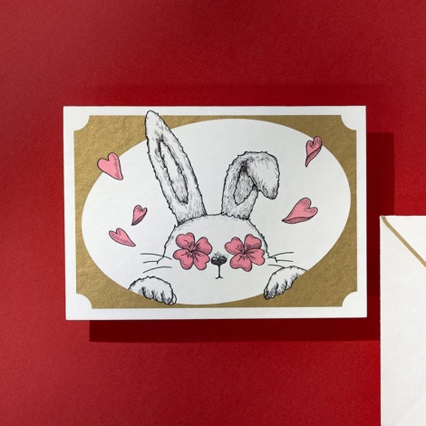 Clover Card - Rabbit