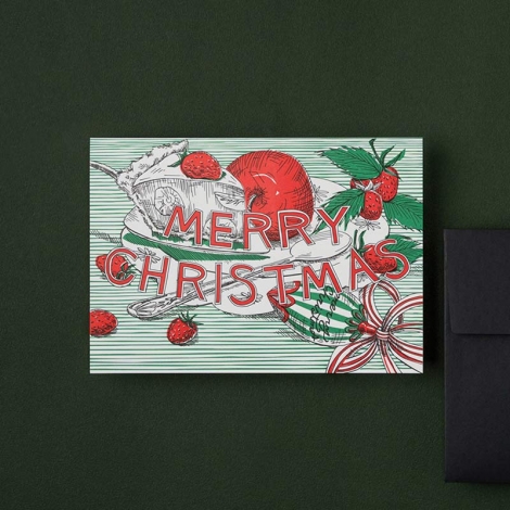 Letterpress Card - The Christmas Scene