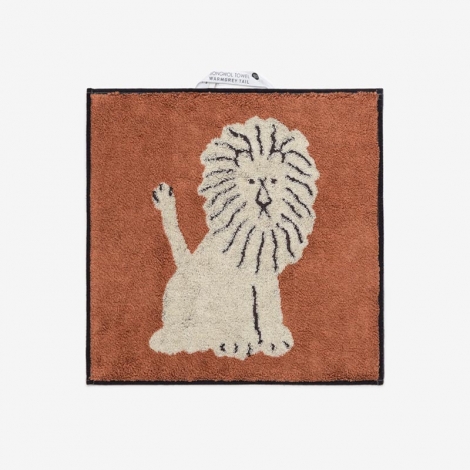 Lion Hand Towel - Cream