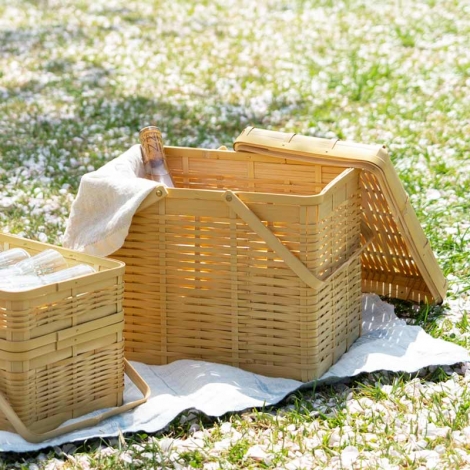 Bamboo Basket - Picnic Type