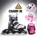 인라인스케이트 참주니어 풀세트(헬멧+보호대+가방) CHARM JR K2 인라인