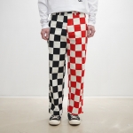 로컬스온리 locals only Checker Board Pants "White x Black x Red"