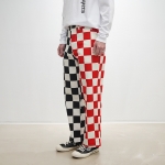 로컬스온리 locals only Checker Board Pants "White x Black x Red"