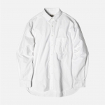 러프사이드 rough side Shirring Shirt Oxford White
