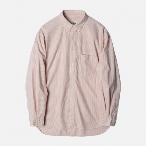 러프사이드 rough side  Shirring Shirt Oxford Coral ST